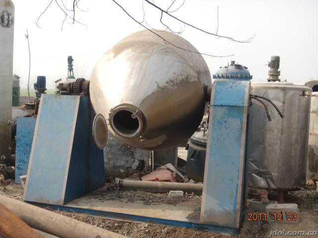 供應(yīng)二手不銹鋼雙錐回轉(zhuǎn)真空干燥機(jī)，干燥設(shè)備