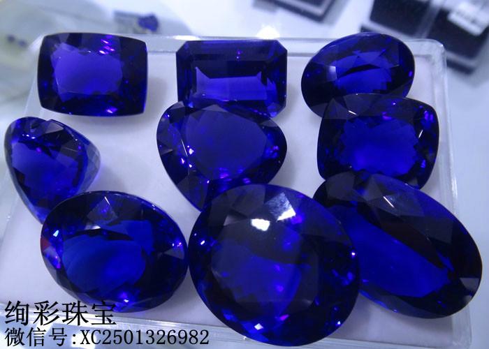 供應(yīng)大粒坦桑石批發(fā)*藍色坦桑石戒面 坦桑石的價格