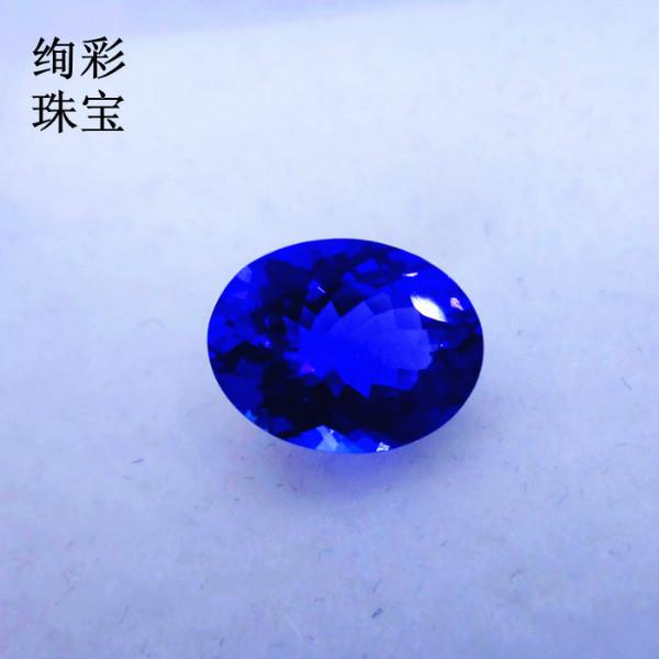 純天然橢圓形坦桑石裸石戒面坦桑石圖片