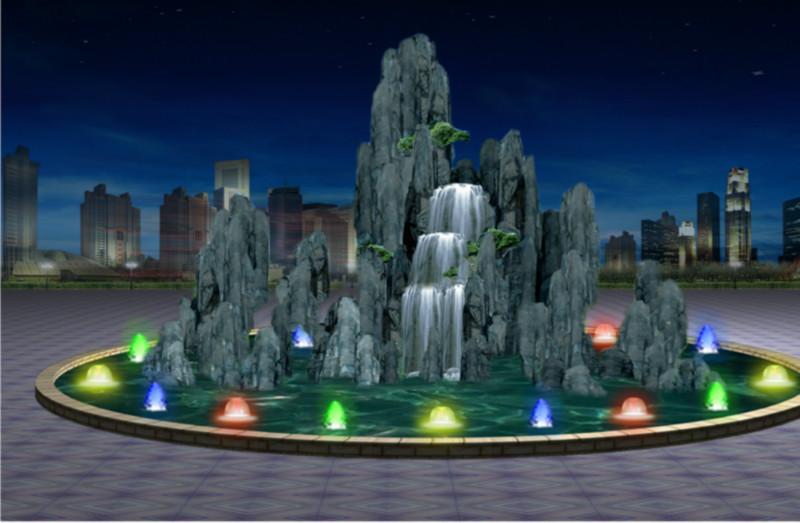 陽泉斧劈石假山制作圖片