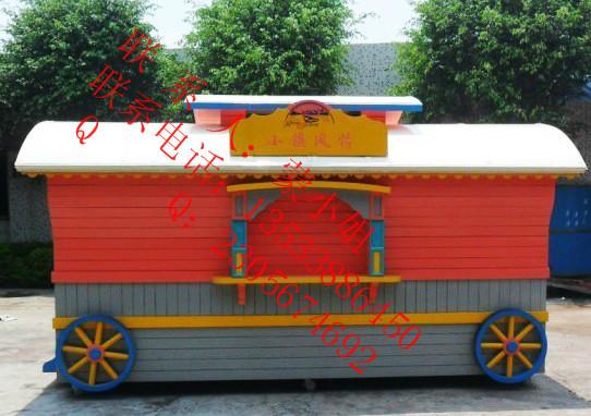 供應實木售貨車 實木售貨亭 售貨車 實木小吃亭