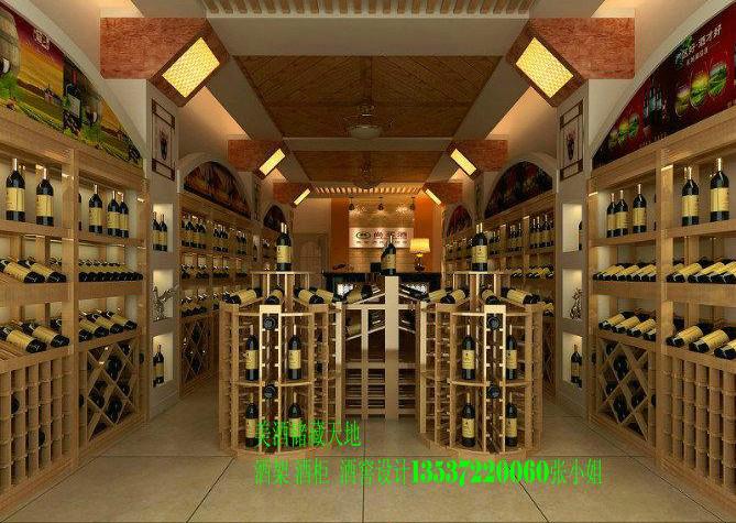 酒莊展示實(shí)木酒架價(jià)格