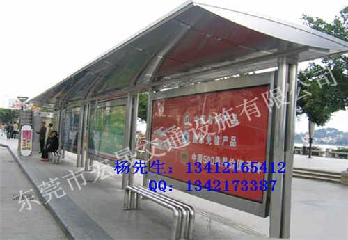 惠州廠家直銷不銹鋼公交候車亭圖片