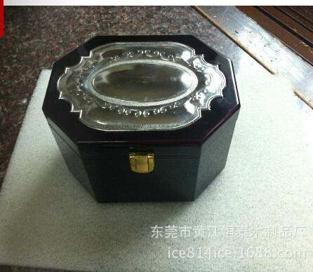 供應(yīng)八角燕窩盒烤漆木盒實木*盒定做