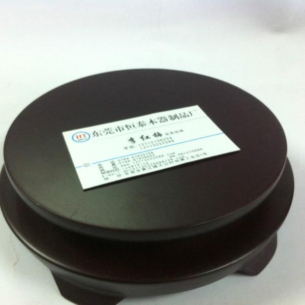 仿紅木木盒圓木座噴漆木座圖片