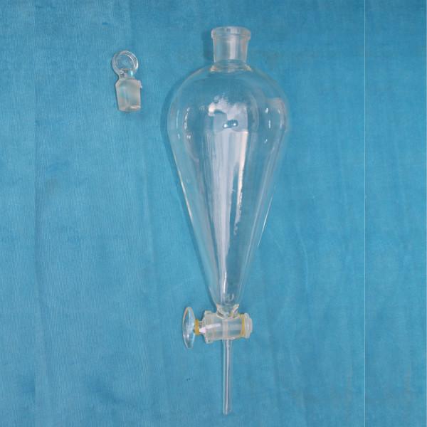 供應(yīng)梨形玻璃漏斗 梨分漏斗 梨形分液漏斗 油液分離器7000ML