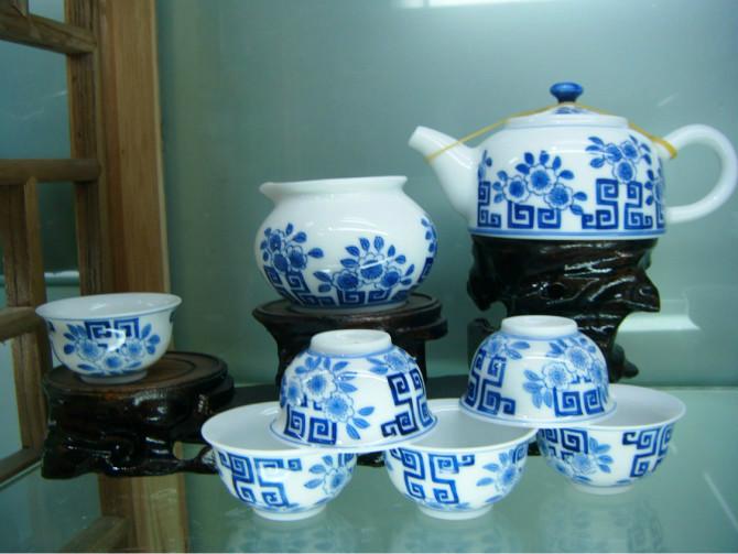 供應(yīng)陶瓷茶具定制 青花瓷茶具 手繪陶瓷茶具 功夫茶具 陶瓷茶具套裝