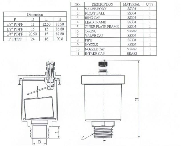 供應(yīng)不銹鋼排氣閥