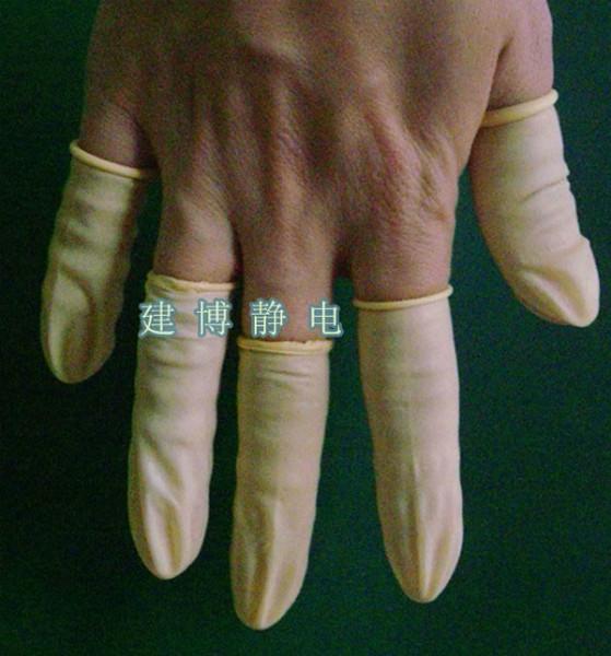 供應(yīng)米黃色防靜電手指套無塵手指套