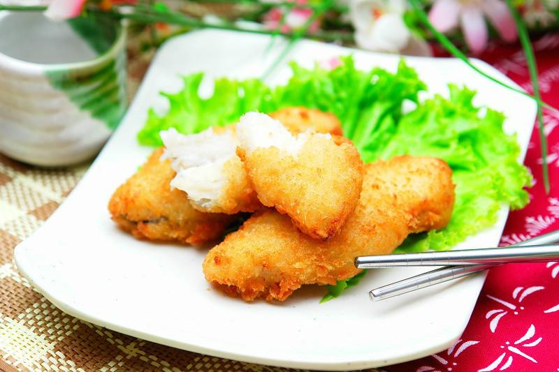 大足漢堡原材料炸雞圖片