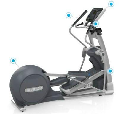 美國PRECOR必確EFX815橢圓運轉(zhuǎn)機，*酒店，高端會所俱樂部