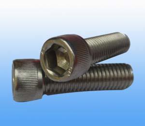 臺灣產(chǎn)不銹鋼滾花頭內(nèi)六角螺絲圖片