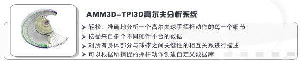 AMM3D-TPI3D高爾夫分析系統(tǒng)