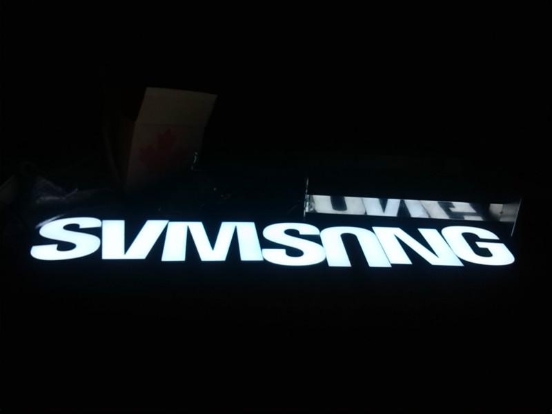 供應(yīng)PC三星發(fā)光招牌字矢量圖