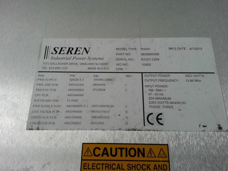 供應(yīng)SEREN射頻電源