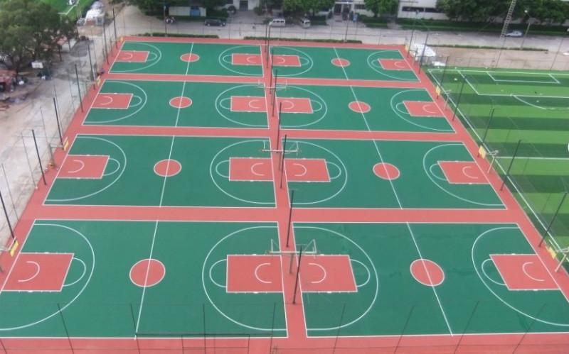 供應(yīng)廣州那里有做*酸籃球廠地面