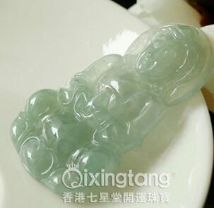 供應(yīng)開光珠寶天然翡翠觀世音吊墜