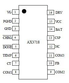 供应5A多节镍氢电池充电管理集成电路-AX3718图片