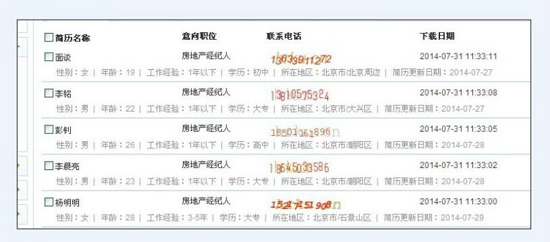 供應(yīng)簡(jiǎn)歷不*下載英才庫(kù)*網(wǎng)