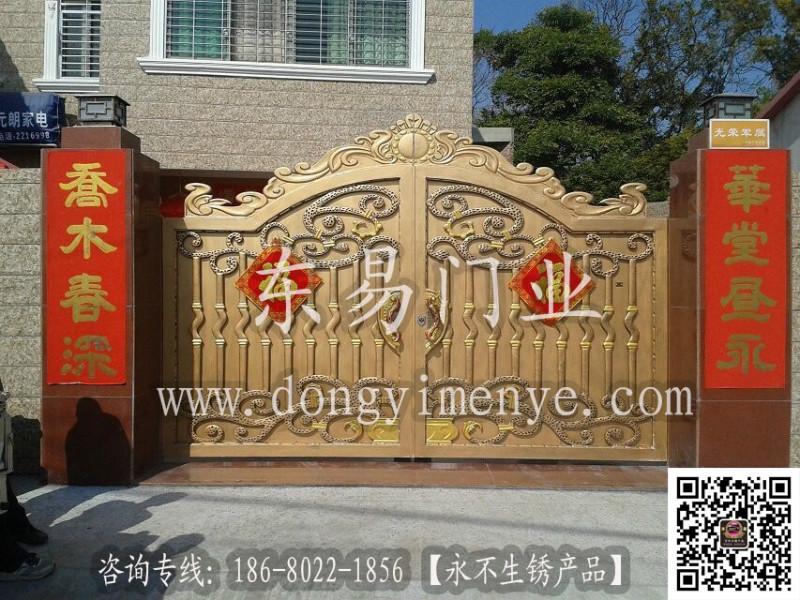 供應(yīng)豪華鑄鋁門鑄鋁工藝門別墅庭院門