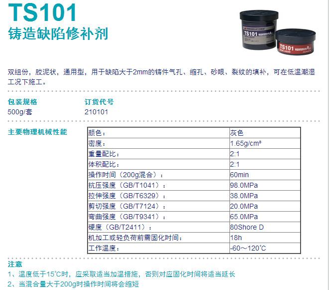 可賽新TS101修補(bǔ)劑圖片