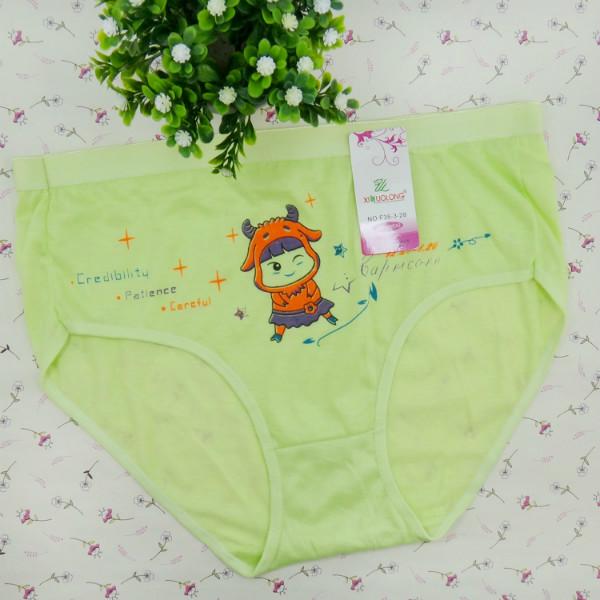供應(yīng)外貿(mào)庫存女士大碼媽咪褲 女士時(shí)尚印花內(nèi)褲 外貿(mào)中腰女式內(nèi)褲批發(fā)