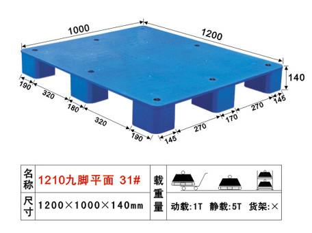 供应31#九脚平面塑胶卡板