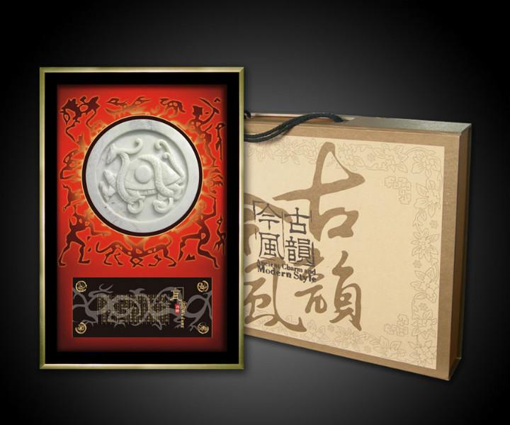 供應(yīng)西安福字瓦當(dāng)相框禮品 西安四神福字瓦當(dāng) 西安玉石瓦當(dāng)擺件