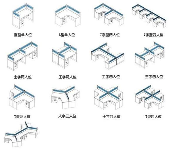 合肥专业屏风隔断办公桌制作图片