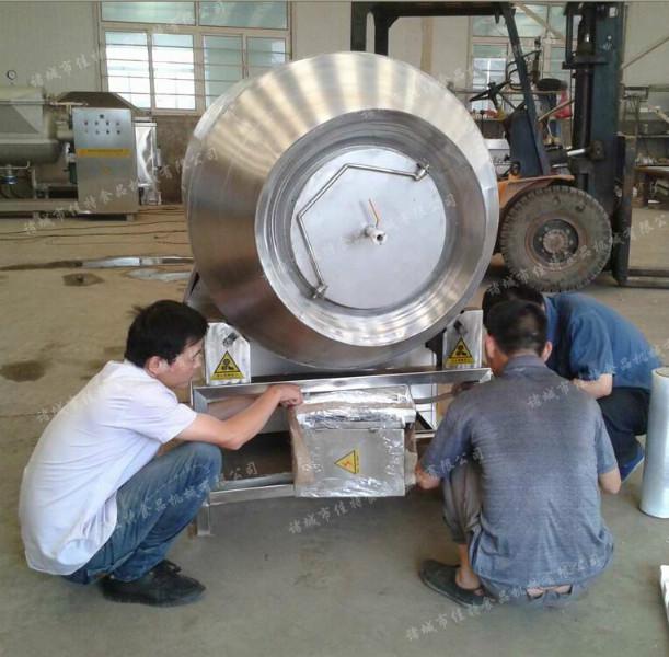 供應清真牛肉滾揉機  拉絲牛肉滾揉機  山西滾揉價格  滾揉機工作原理