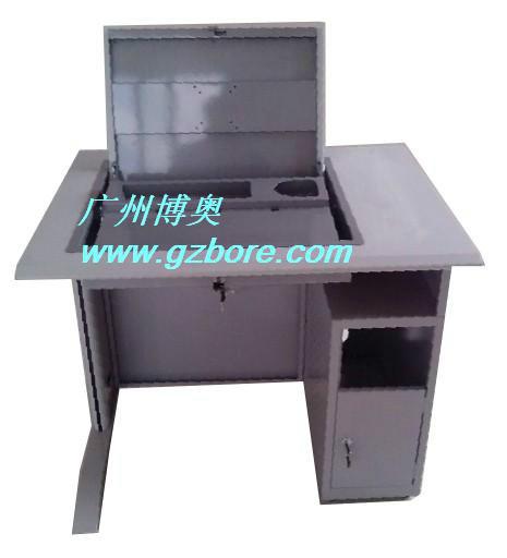 供應(yīng)鋼木單人位翻轉(zhuǎn)電腦桌