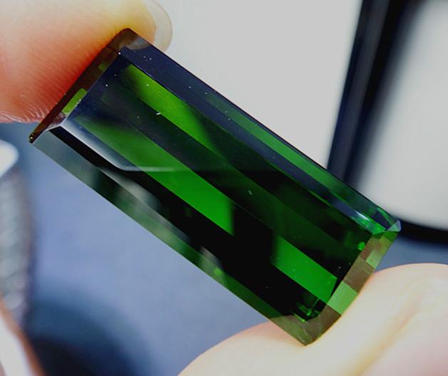 供應八角長方綠碧璽裸石有利于身心健康 常佩戴