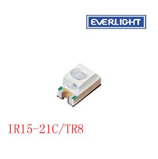 供应亿光发射管IR15-21C/TR8亿光原装940nm贴片红外线发射管