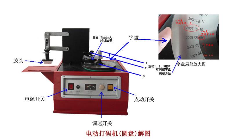 供应台式电动打码机打码厂家重庆打码机价格重庆打码机批发图片