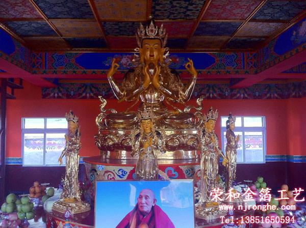 供應(yīng)大廈貼金，招牌字貼金，山東金箔貼金