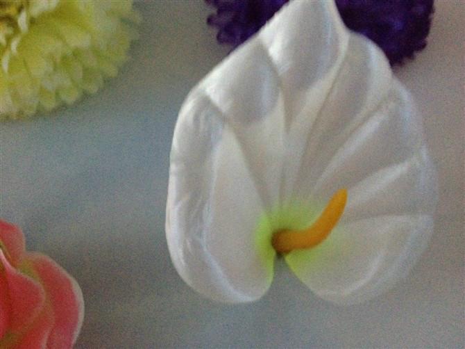 供應(yīng)絹花材料河北花圈布花仿真花清明把花