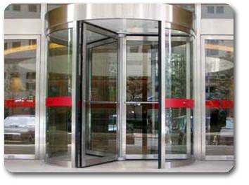 弧形自動旋轉門圖片