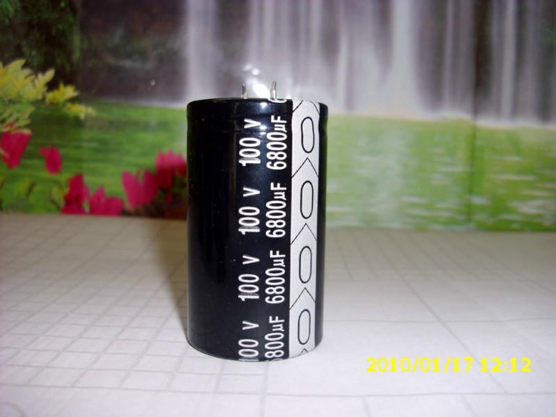 供應6800UF100V牛角電容廠家/焊片式鋁電解電容