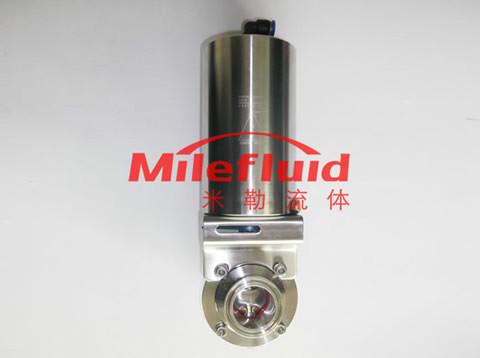 供應(yīng)衛(wèi)生級氣動(dòng)蝶閥     不銹鋼氣動(dòng)蝶閥