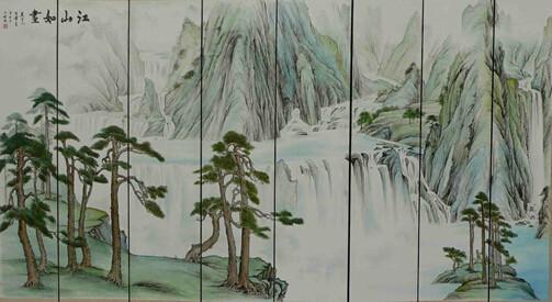 供應(yīng)找全國(guó)*的長(zhǎng)沙漆畫只需百度鴻韻