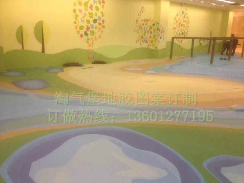 青島淘氣堡專用地膠圖案訂做圖片