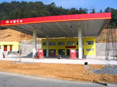 德陽綿陽成都廣元加油站網(wǎng)架安裝圖片