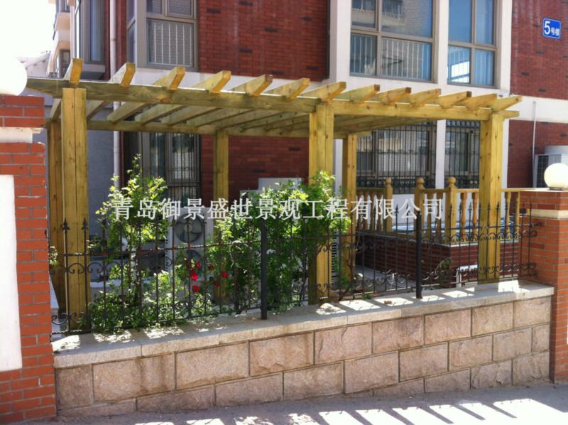 供應青島防腐木廊架木花架木葡萄架