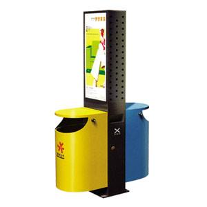 供應廣告垃圾桶WJ-G002街道廣告垃圾桶