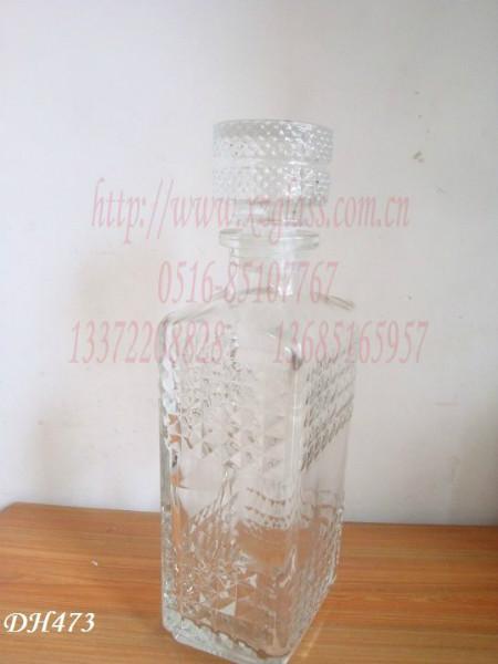 供應(yīng)鉆石方紅酒瓶，出口鉆石方紅酒瓶，外貿(mào)鉆石方紅酒瓶