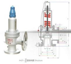 供应上海制发A42Y-16C弹簧全启封闭式安全阀