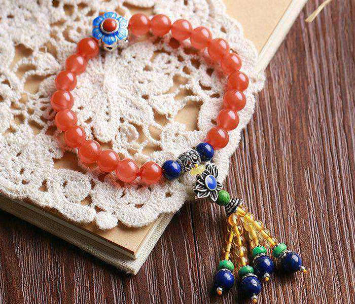 供應(yīng)*福源水晶原創(chuàng)飾品天然南紅手鏈