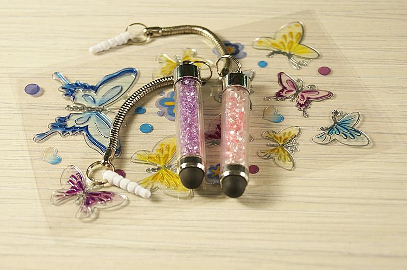 供應(yīng)電容式觸屏筆鑰匙扣金色繩子