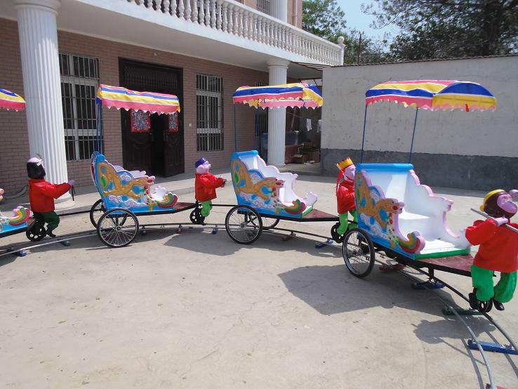 供應(yīng)廟會*錢的猴子拉車游樂設(shè)備廠家直銷設(shè)備