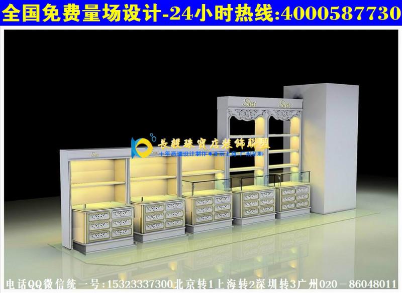 供应杭州珠宝店设计珠宝展柜珠宝柜台效果图珠宝店门头效果图柜台图片